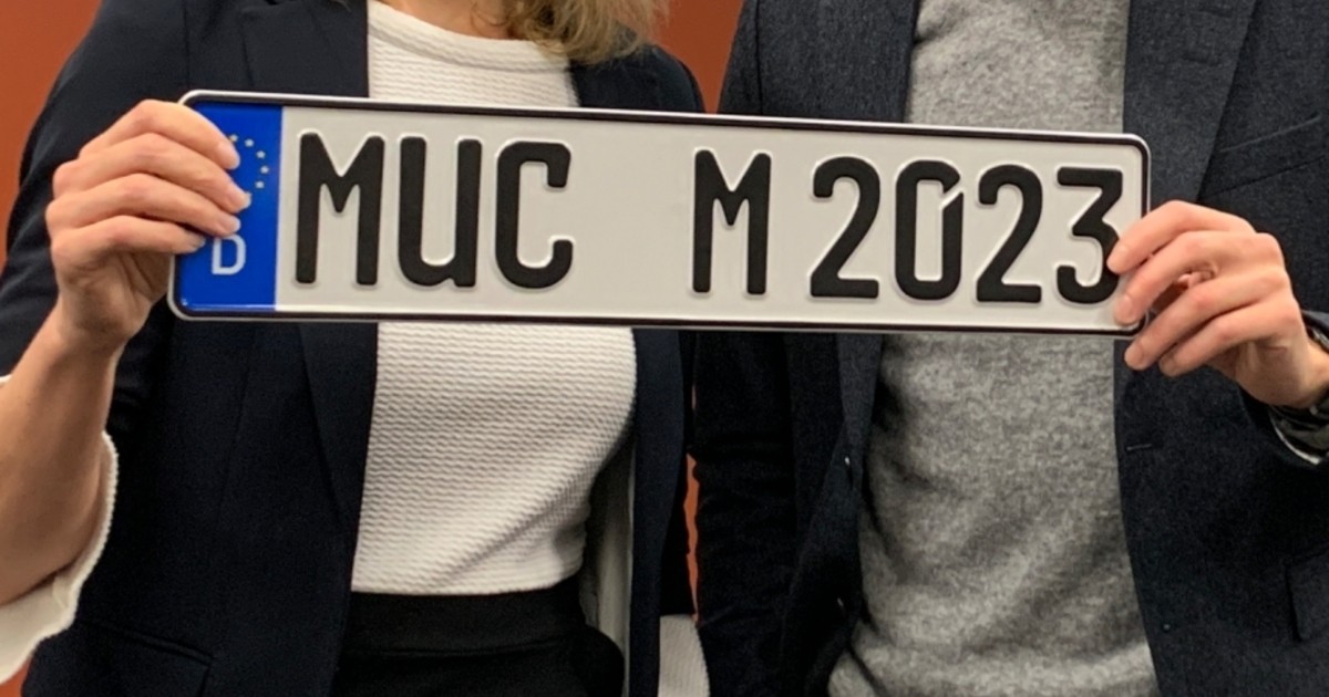 München hat das neue „MUC“-Kennzeichen: Am 1. Dezember werden die ersten  Nummernschilder vergeben