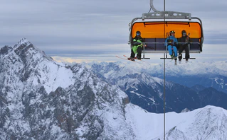 Zufgspitzbahn Wintersport Sessellift Skilift