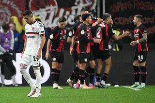 Am Ende war Bundesligist Bayer Leverkusen zu stark für den 1. FC Nürnberg. — © Federico Gambarini/dpa