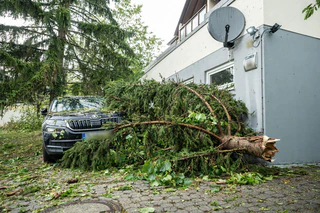 Das Unwetter zog über Teile Baden-Württembergs. — © Silas Stein/dpa