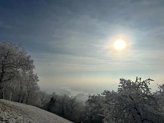 Strahlende Sonne gab es in vielen Teilen Bayerns am Neujahrstag. — © Ute Wessels/dpa
