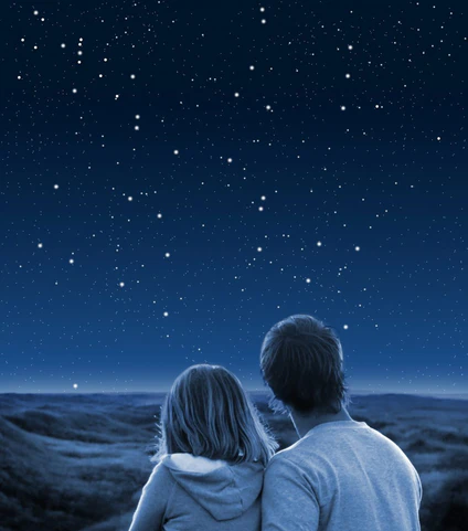Nachthimmel, Sterne — © Couple under starry sky