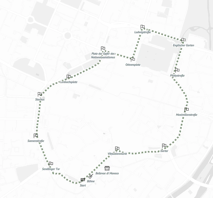 Giro di Monaco Strecke 2025 — © Bild: Giro di Monaco