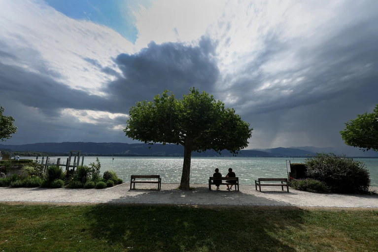Die Hitzewelle rollte in Bayern weiter.  — © Karl-Josef Hildenbrand/dpa