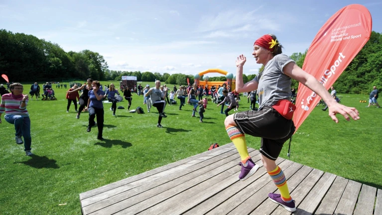 — © Eröffnung Großes Sport- und Spielfest
am 01.05.2018 in München (Bayern) im Ostpark
Foto: Tobias Hase / LHM RBS