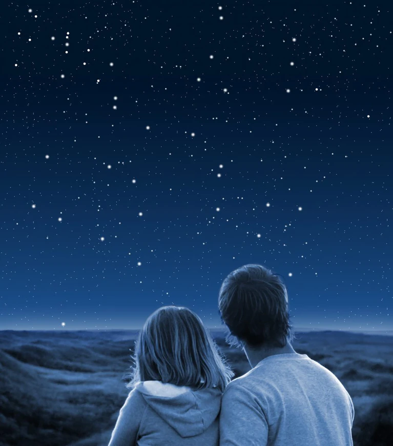 Nachthimmel, Sterne — © Couple under starry sky