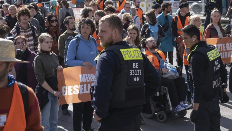 Klimakleber Aktivisten Letzte Generation — © Bild: Josepha Stolz
