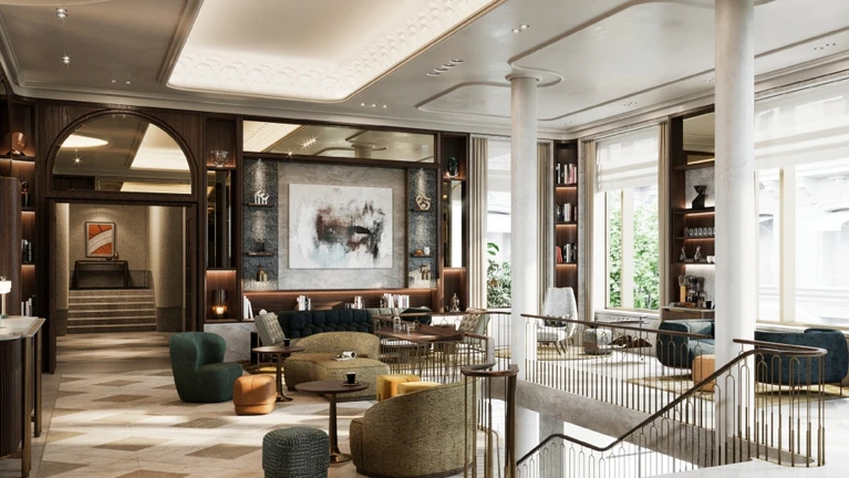 Rosewood Hotel München Luxus Gebäude Lobby — © © Rosewood Munich