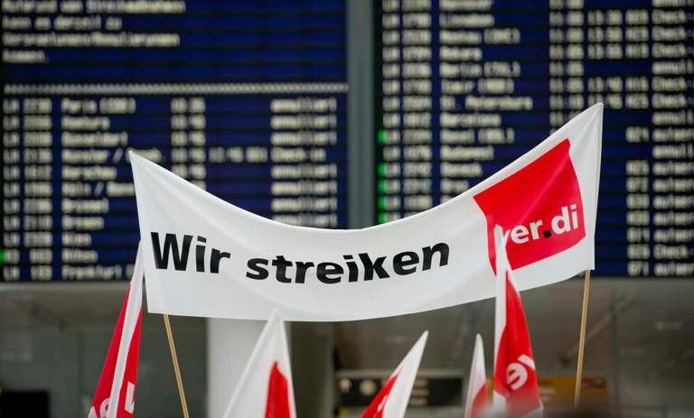 Streik, Flughafen — © Warnstreik am Münchener Flughafen. Foto: Sven Hoppe/Archiv