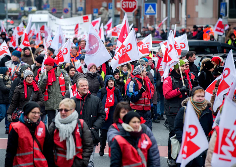 Warnstreik öffentlicher Dienst Streik — © Warnstreik. Foto: Hauke-Christian Dittrich/Archiv