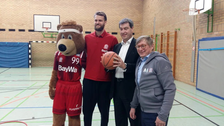 Basketball Markus Söder Michael Kerkloh