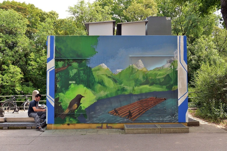 Trafohäuschen, Loomit — © Bild: SWM