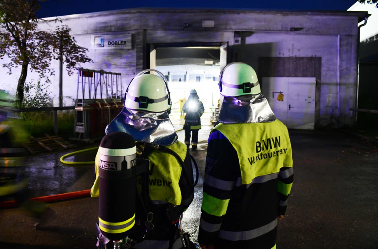 BMW-Werksgelände, Feuer — © Bild: Tobias Hase