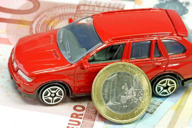 Auto, Versicherung, Kaufen, Geld, rot, Euro, Spielzeug