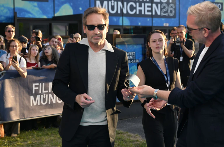 David Duchovny erhielt den Ehrenpreis des Münchner Filmfestes. (Archivbild) — © Felix Hörhager/dpa