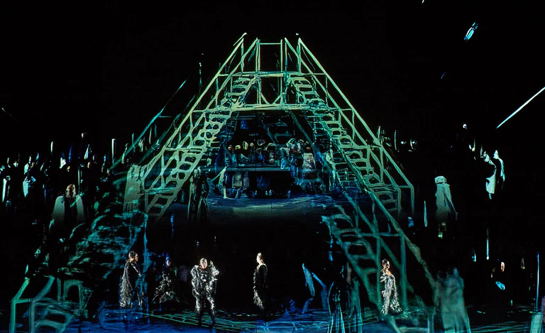 Mit der «Götterdämmerung» endete die von KI inszenierte Tetralogie «Der Ring des Nibelungen».  — © Enrico Nawrath/Bayreuther Festspiele/dpa