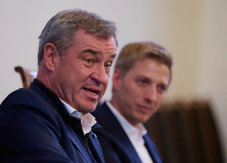 Ministerpräsident Markus Söder sieht eine erfolgreiche Olympia-Bewerbung als «Riesensprung nach vorn». — © Sven Hoppe/dpa