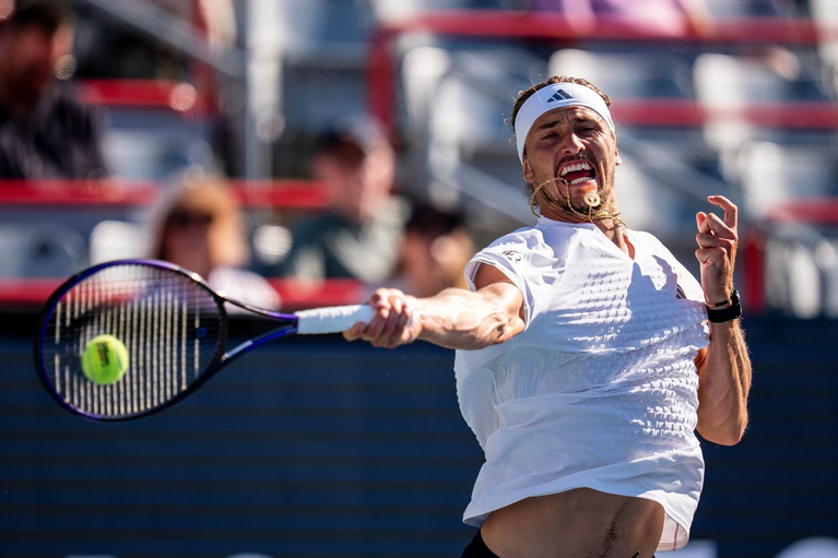 Alexander Zverev in Aktion. (Archivbild) — © Graham Hughes/The Canadian Press/dpa