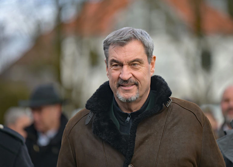 CSU-Chef Markus Söder bekräftigt, die Union wolle keine Anträge ohne eigene Mehrheit verabschieden und sich nicht auf AfD-Stimmen verlassen müssen. — © Malin Wunderlich/dpa