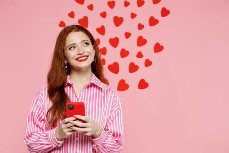 Valentinstag Handy Liebesnachricht Nachricht Liebe — © ViDi Studio / iStocj