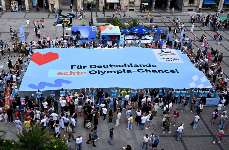 Die Entscheidung über den deutschen Olympiabewerber fällt am 26. September bei der Mitgliederversammlung des DOSB in Baden-Baden. — © Sven Hoppe/dpa