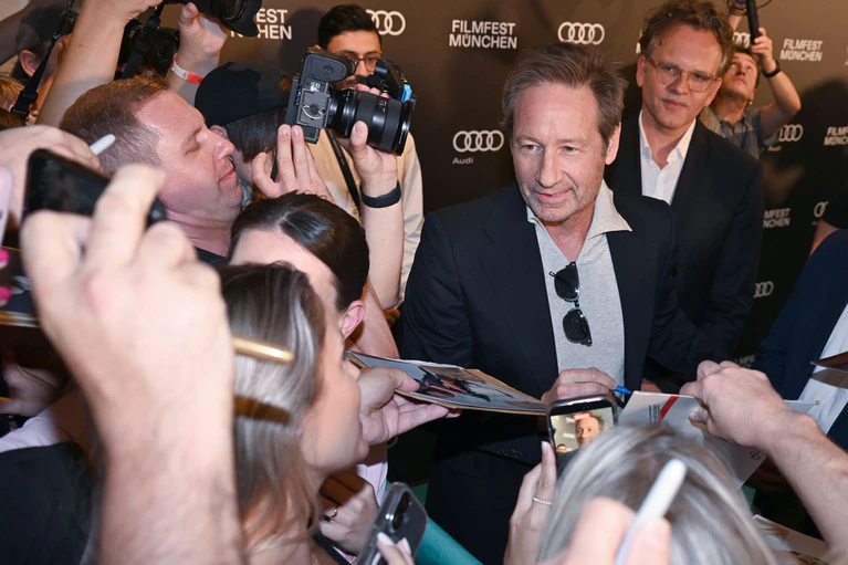 «Akte X»-Star David Duchovny war der Ehrengast beim Abschlusswochenende des Münchner Filmfestes.  — © Felix Hörhager/dpa