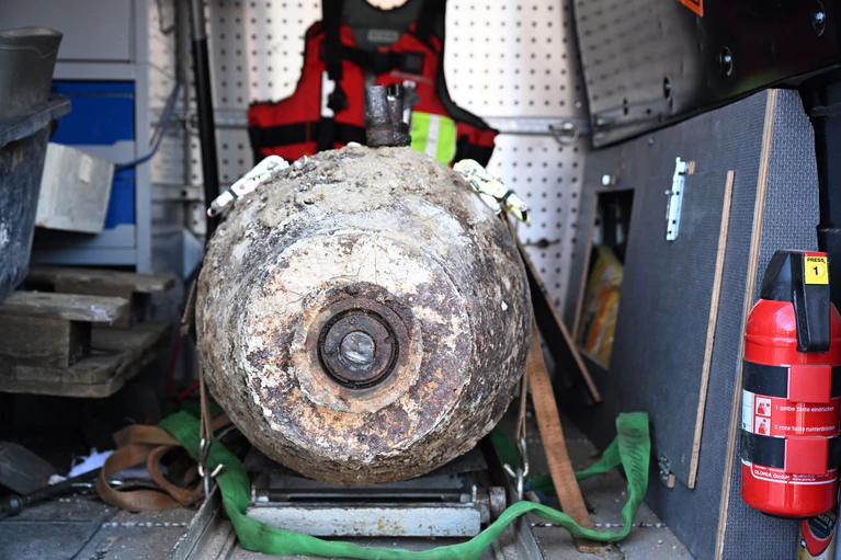 Die Bombe wurde erfolgreich entschärft. — © Felix Hörhager/dpa