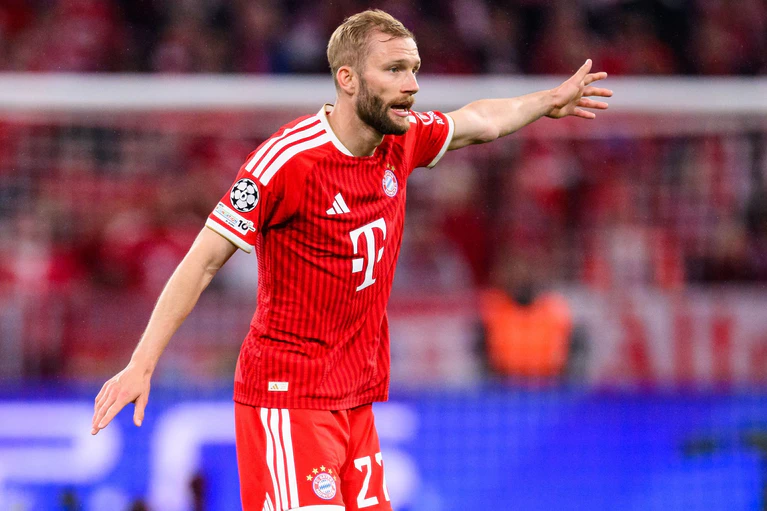 Konrad Laimer hat sich mit dem FC Bayern auf eine Verlängerung geeinigt. (Archivbild) — © Tom Weller/dpa