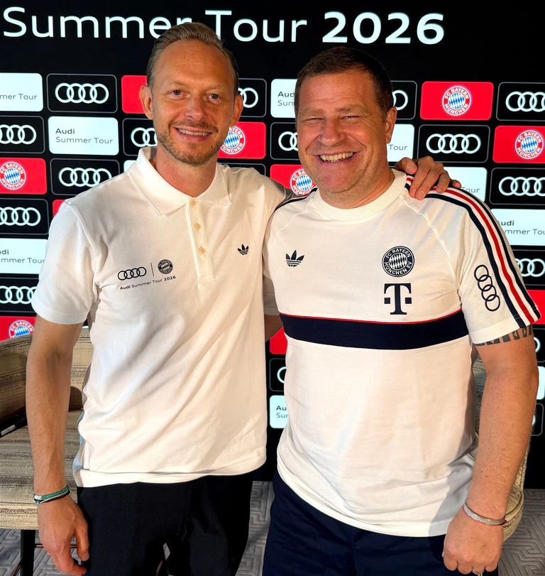 Die Vorstände Kasper und Eberl (r) ziehen ein positives Fazit. — © Christian Kunz/dpa