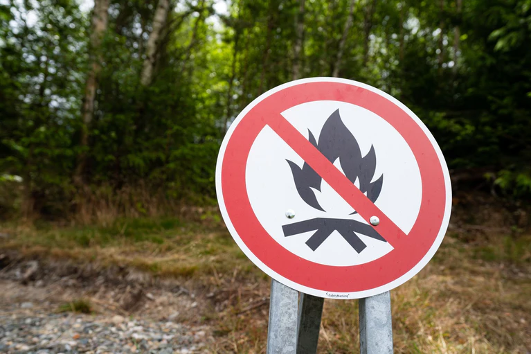 Am Wochenende könnte die Waldbrandgefahr in Bayern teilweise auf die höchste der fünf Warnstufen steigen. (Archivbild) — © Nicolas Armer/dpa