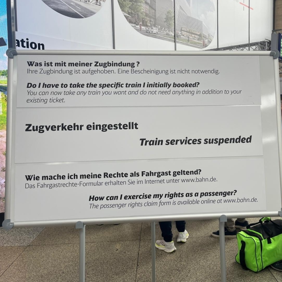 Beitragsbild: Bahn-Chaos nach Hochwasser am Münchner Hauptbahnhof